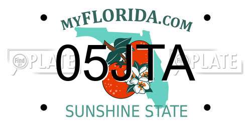 05JTA Florida License Plate