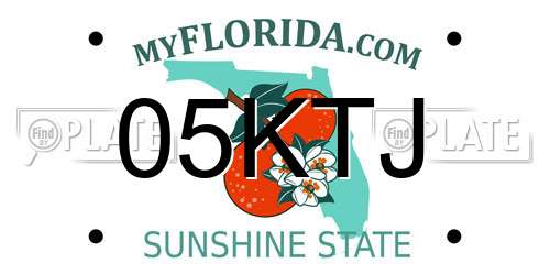 05KTJ Florida License Plate