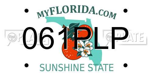 061PLP Florida License Plate