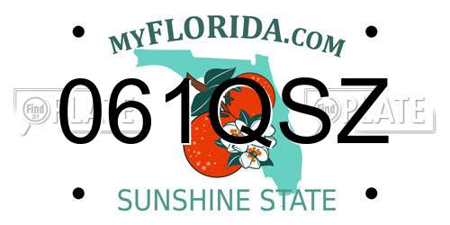 061QSZ Florida License Plate
