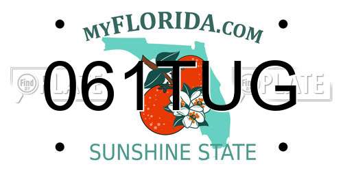 061TUG Florida License Plate