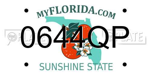 0644QP Florida License Plate