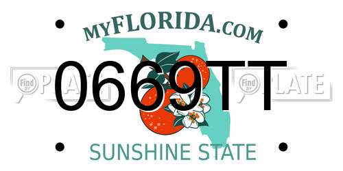 0669TT Florida License Plate