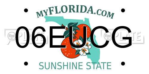 06EUCG Florida License Plate