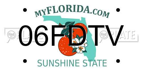 06FDTV Florida License Plate