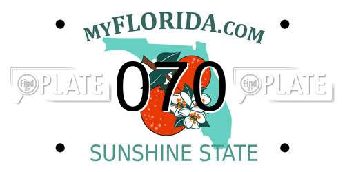 070 Florida License Plate