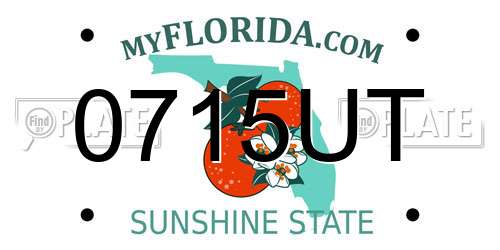 0715UT Florida License Plate
