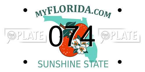 074 Florida License Plate