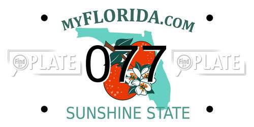 077 Florida License Plate