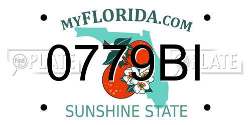 0779BI Florida License Plate