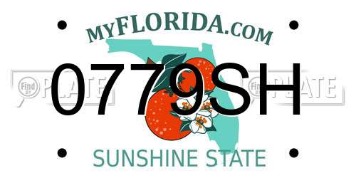 0779SH Florida License Plate