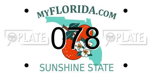 078 Florida License Plate