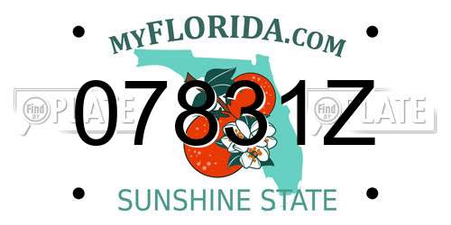 07831Z Florida License Plate