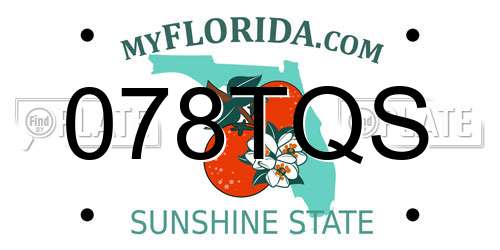 078TQS Florida License Plate