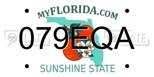 079EQA Florida License Plate