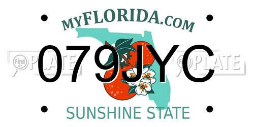 079JYC Florida License Plate