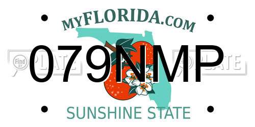 079NMP Florida License Plate