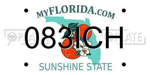 083ICH Florida License Plate