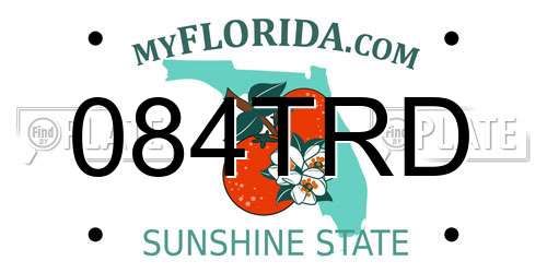 084TRD Florida License Plate