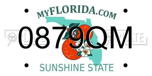 0879QM Florida License Plate