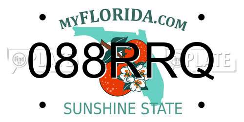 088RRQ Florida License Plate