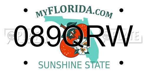 089QRW Florida License Plate