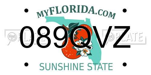 089QVZ Florida License Plate
