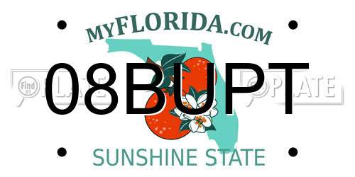 08BUPT Florida License Plate