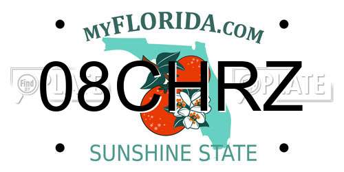 08CHRZ Florida License Plate