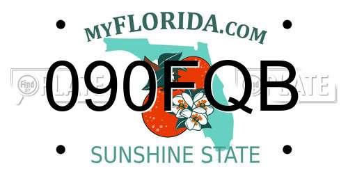 090FQB Florida License Plate
