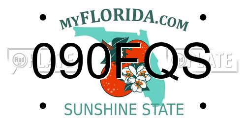 090FQS Florida License Plate
