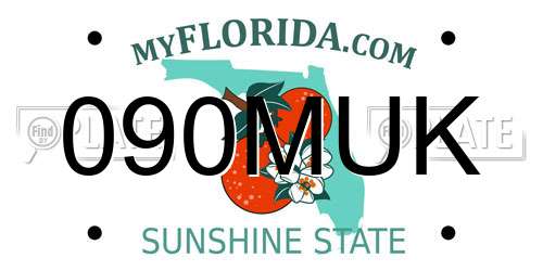 090MUK Florida License Plate