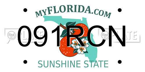 091RCN Florida License Plate