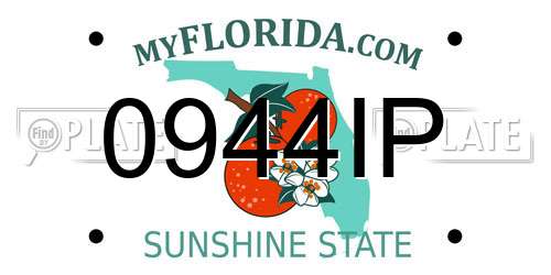 0944IP Florida License Plate