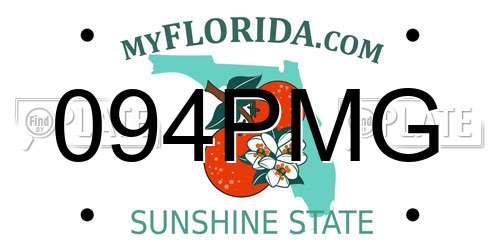 094PMG Florida License Plate