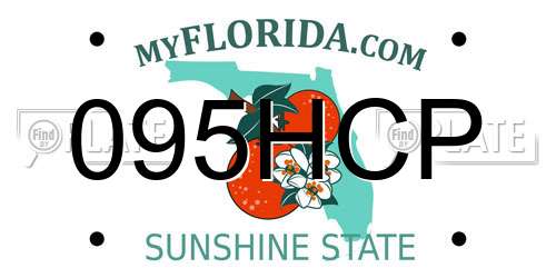 095HCP Florida License Plate