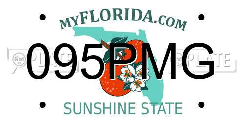 095PMG Florida License Plate