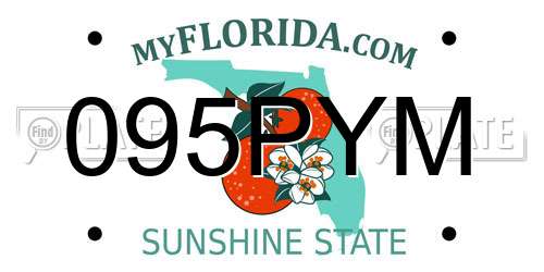 095PYM Florida License Plate