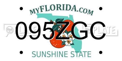 095ZGC Florida License Plate
