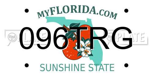 096TRG Florida License Plate