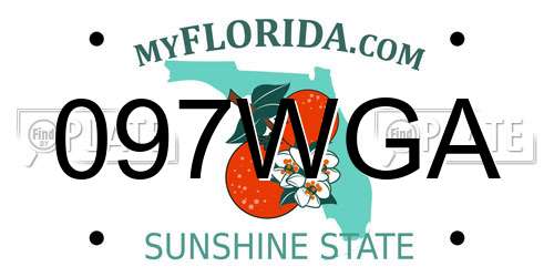 097WGA Florida License Plate