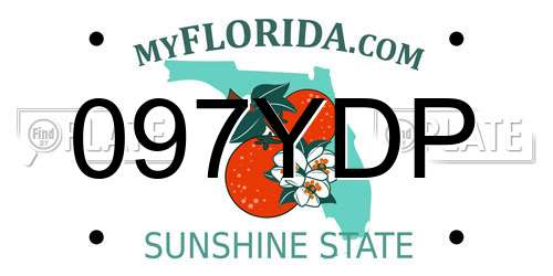 097YDP Florida License Plate