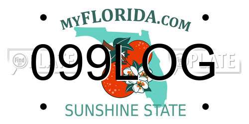099LOG Florida License Plate