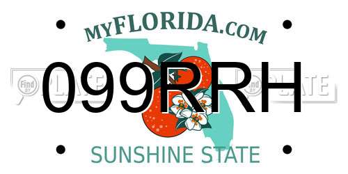 099RRH Florida License Plate