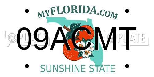 09ACMT Florida License Plate