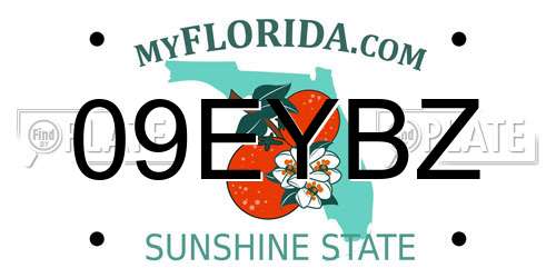 09EYBZ Florida License Plate