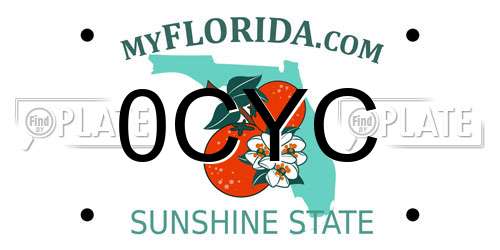 0CYC Florida License Plate
