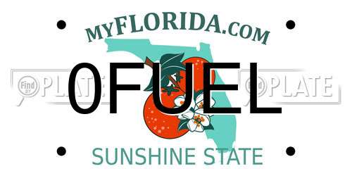 0FUEL Florida License Plate