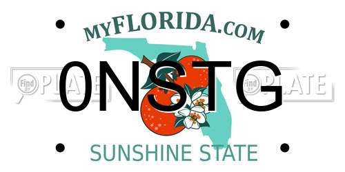 0NSTG Florida License Plate