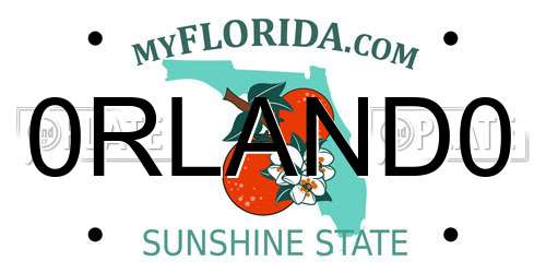 0RLAND0 Florida License Plate
